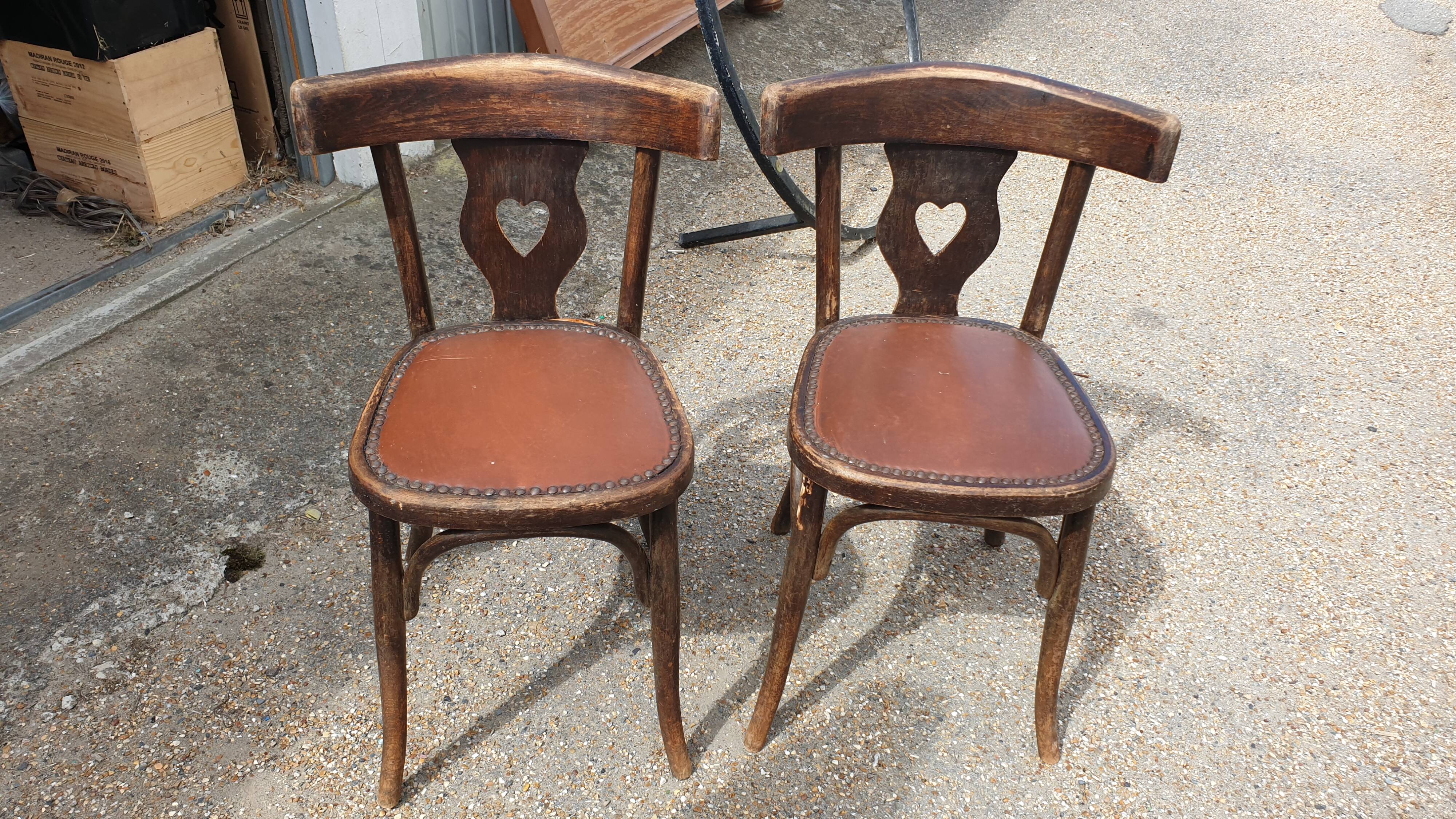 Pair of fischel bistro chairs