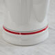Cafetière en porcelaine Winterling blanche avec lignes rouges
