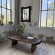 Table basse brutaliste artisanale 1950