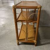 1960s rattan shelf