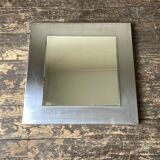 1970s space age steel mirror