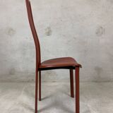 Set Of 6 High Back Dining Room Chairs By Arper