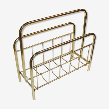 Golden magazine rack