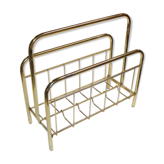 Golden magazine rack