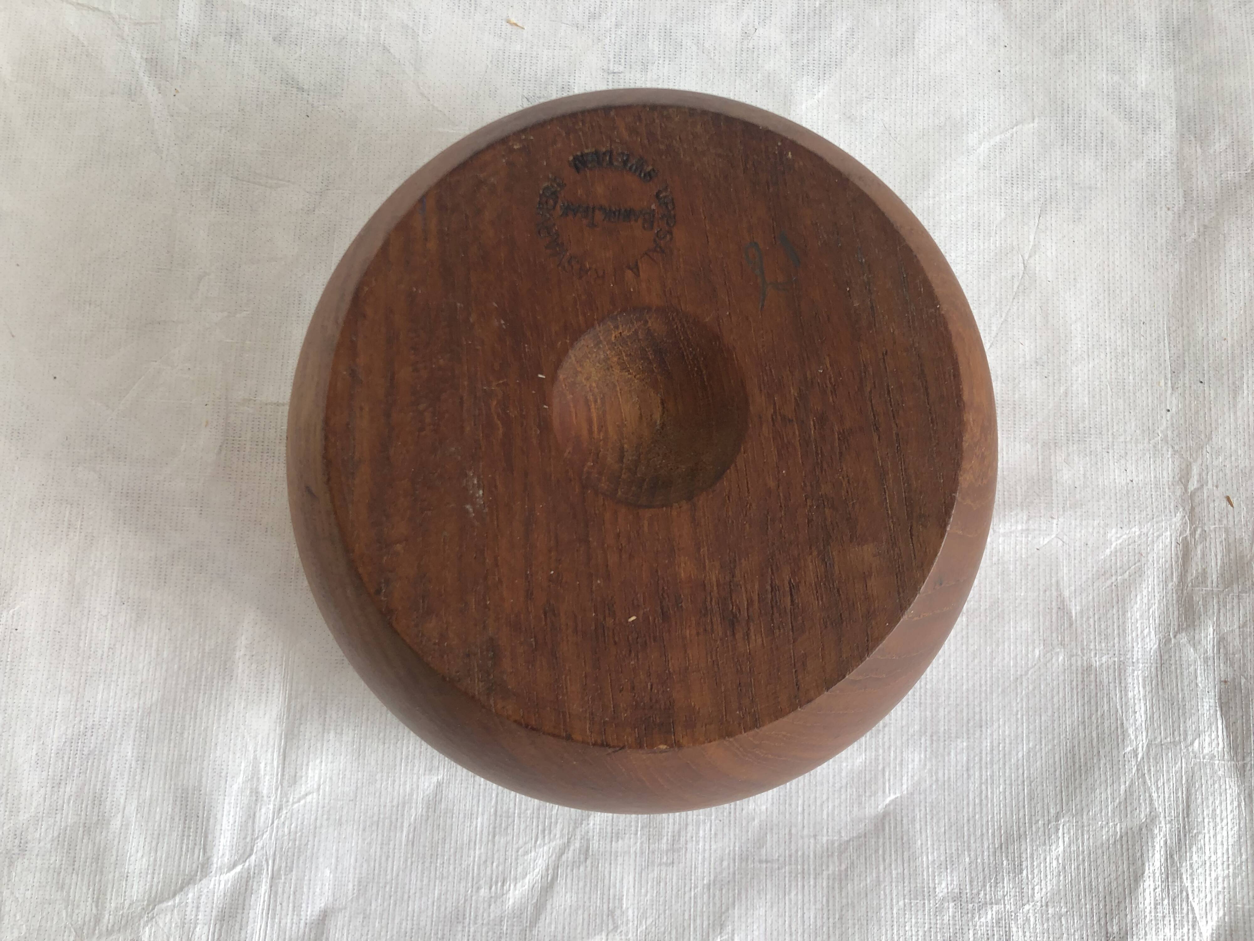 Vintage Scandinavian teak bowl