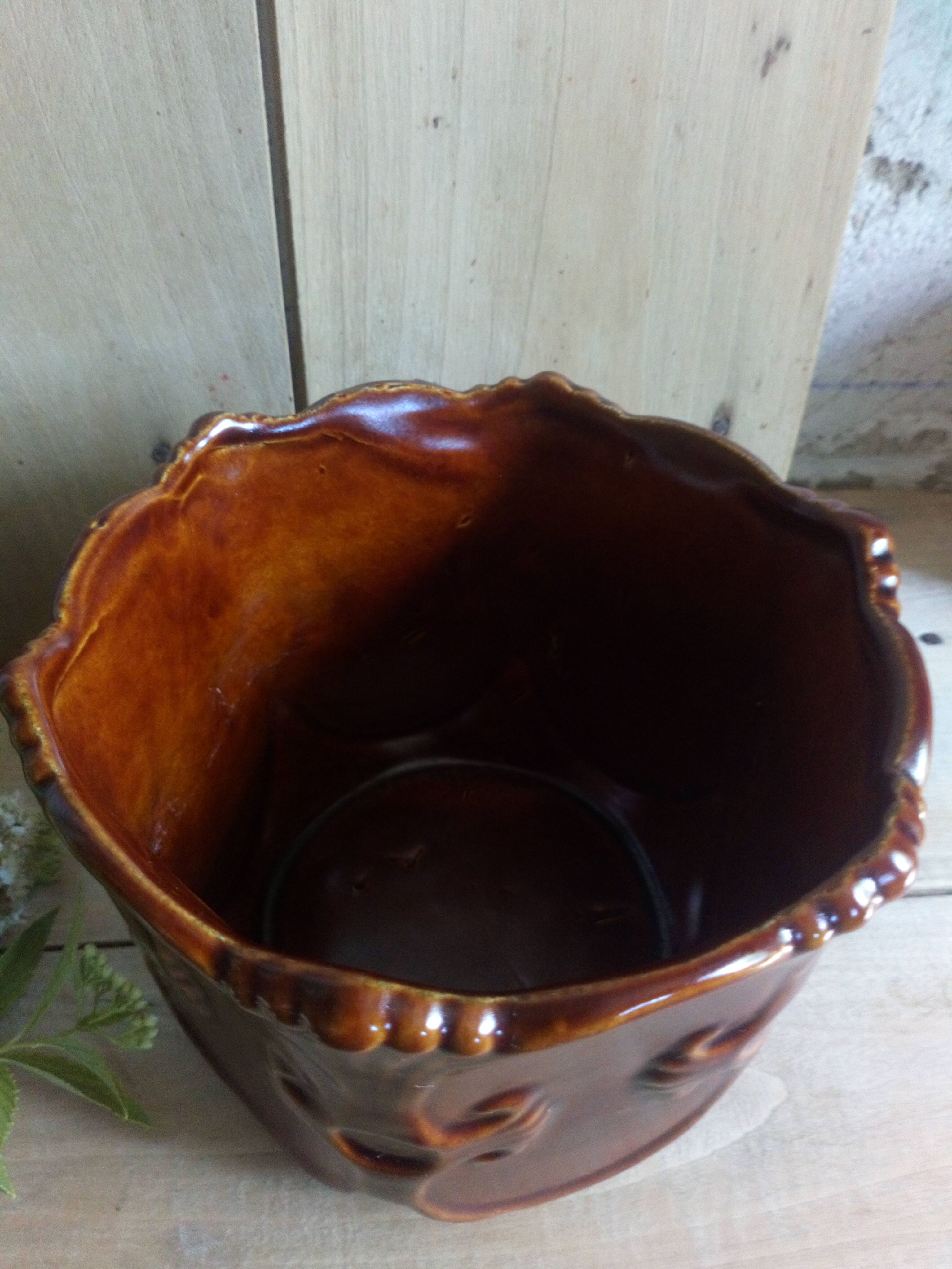 Mask in cermal Barbotine West Germany vintage