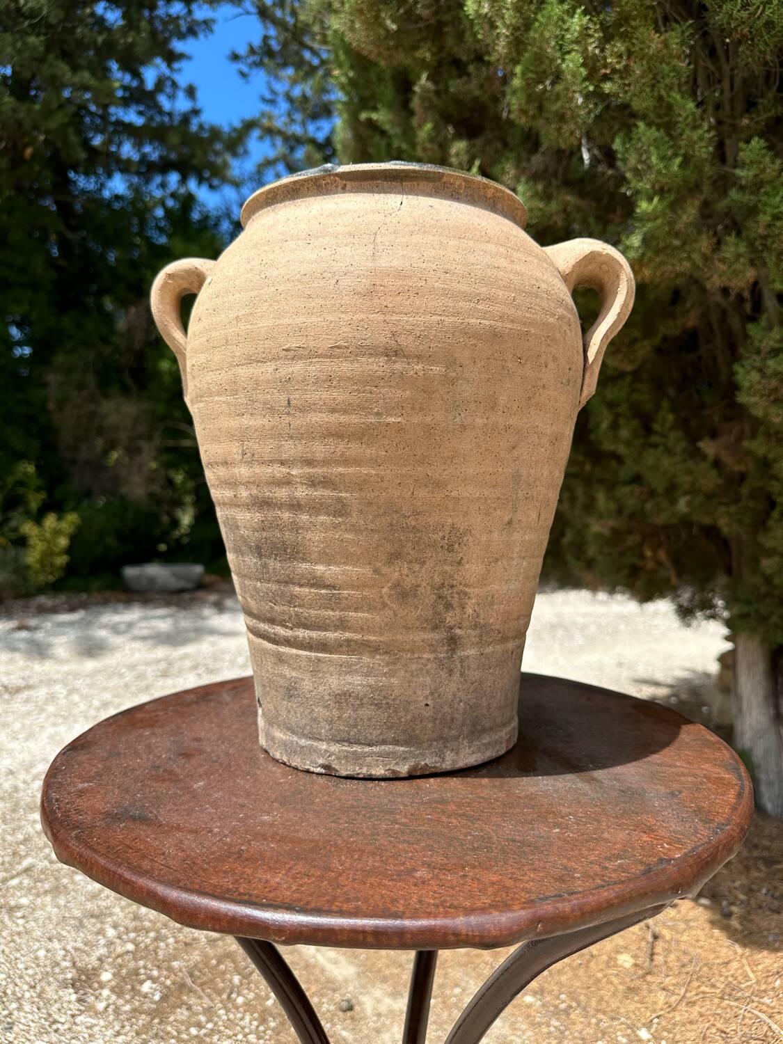 Terracotta pottery jar