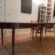 Louis XVI oval table in mahogany, 2 extensions
