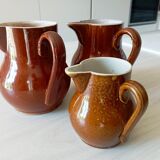 Set of 3 antique pitchers