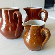 Set of 3 antique pitchers