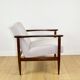 Fauteuil vintage Loft années 1970 marron clair - gris clair