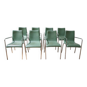 suite de 8 chaises visiteurs