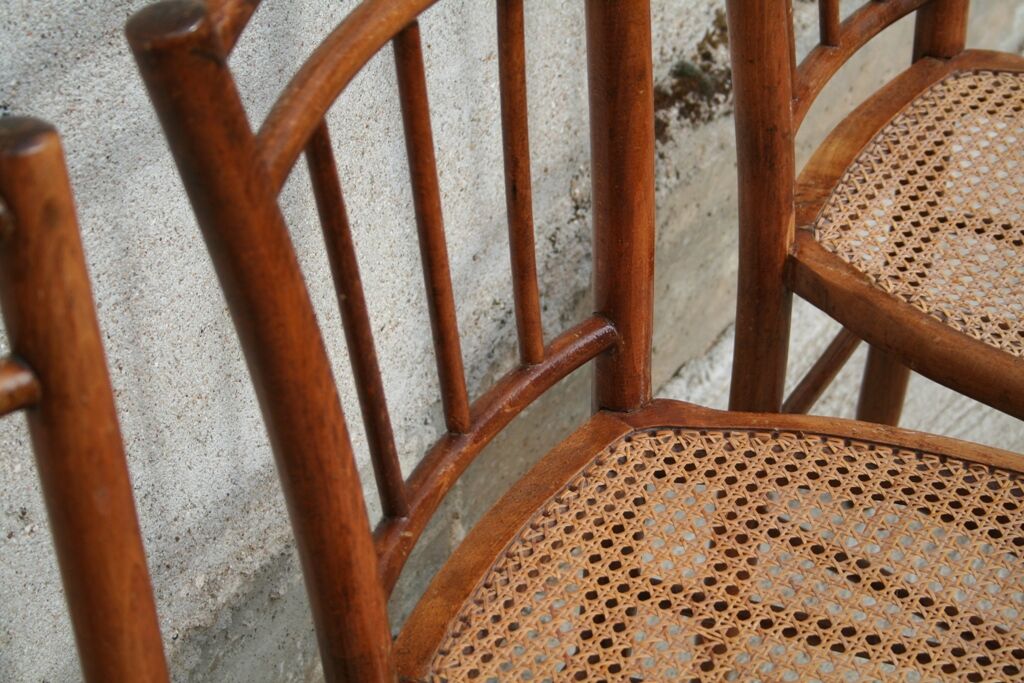 Series of 6 bistro chairs from the 1930