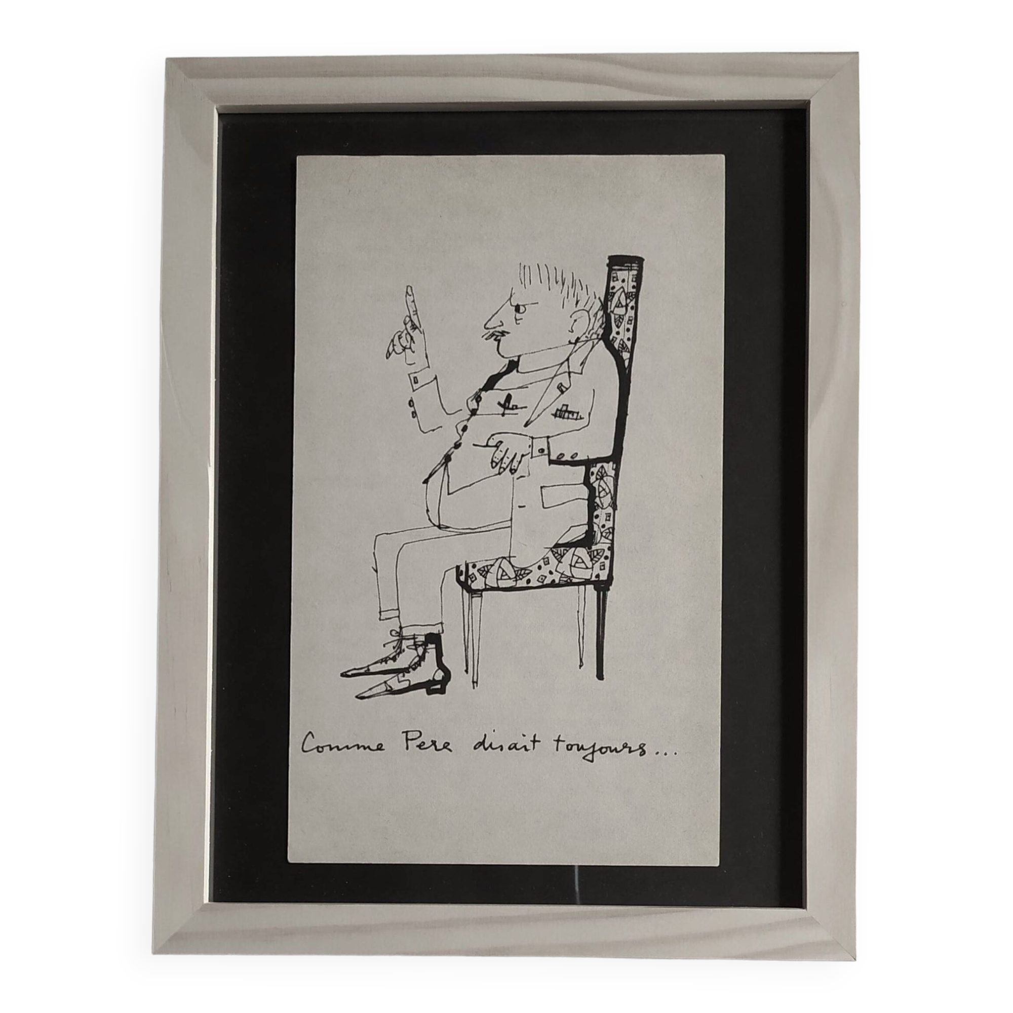 Daninos illustration from 1962 (family series) "father said..."