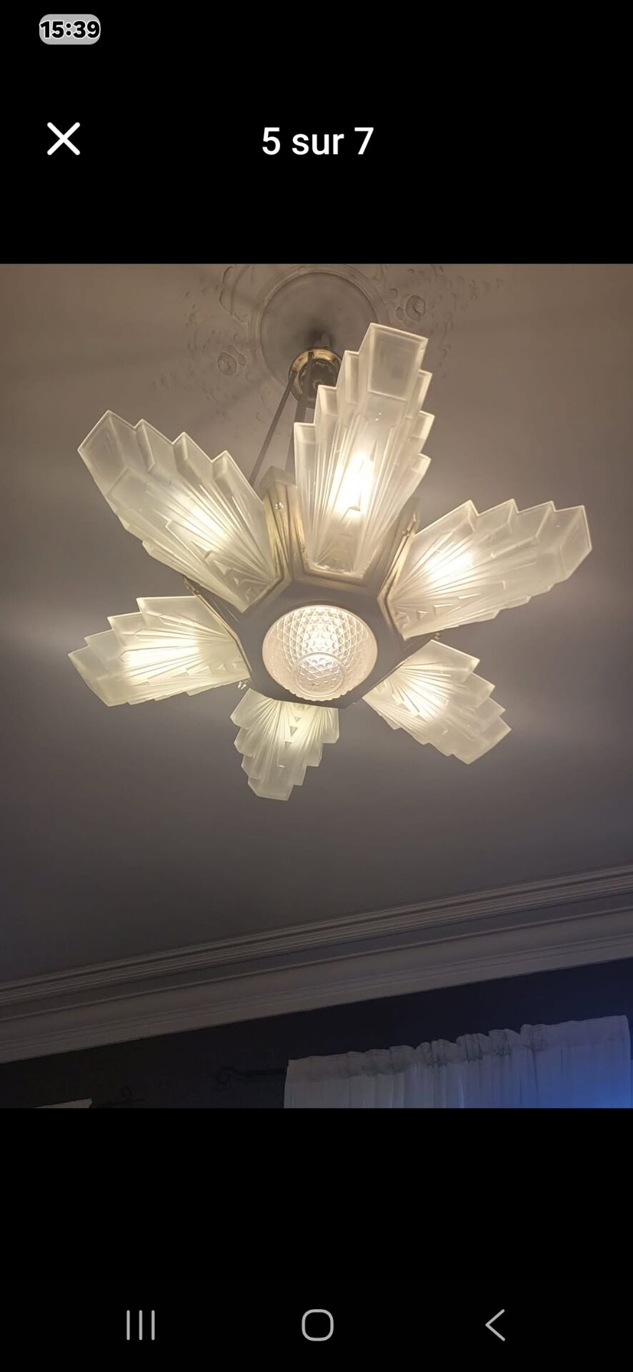 Lustre art déco 1930
