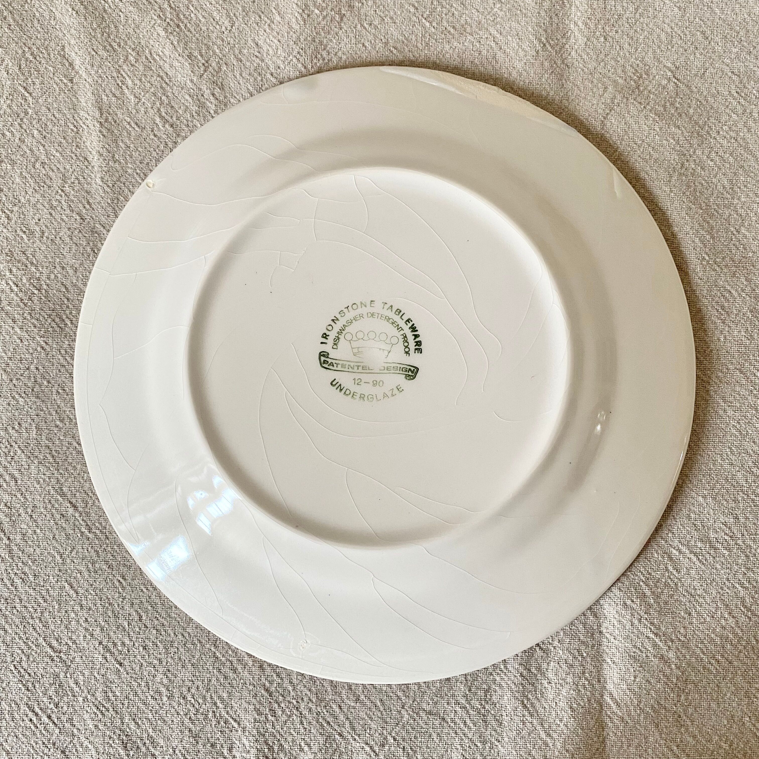 English dessert plate