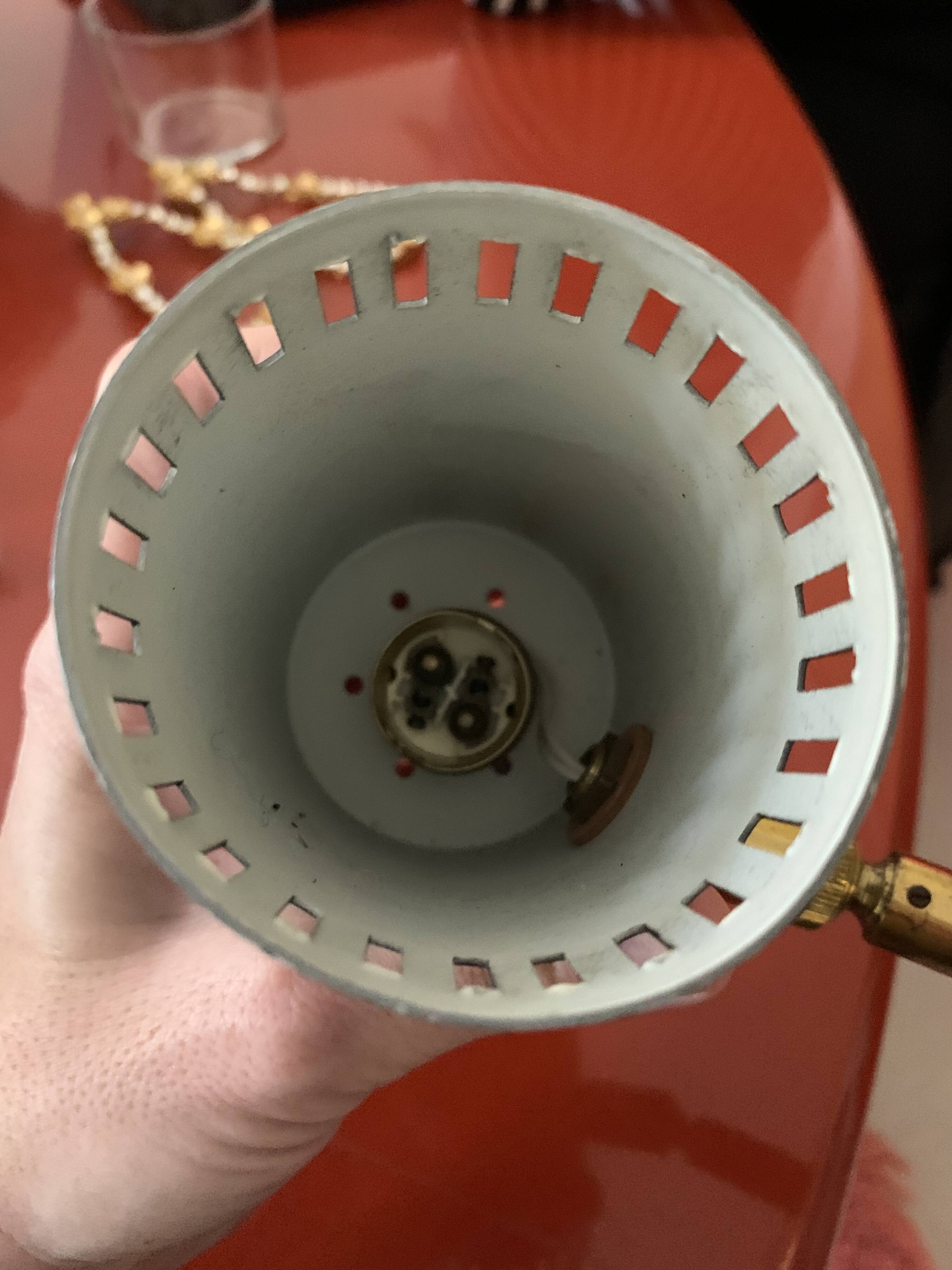 Stilnovo black and gold metal wall light