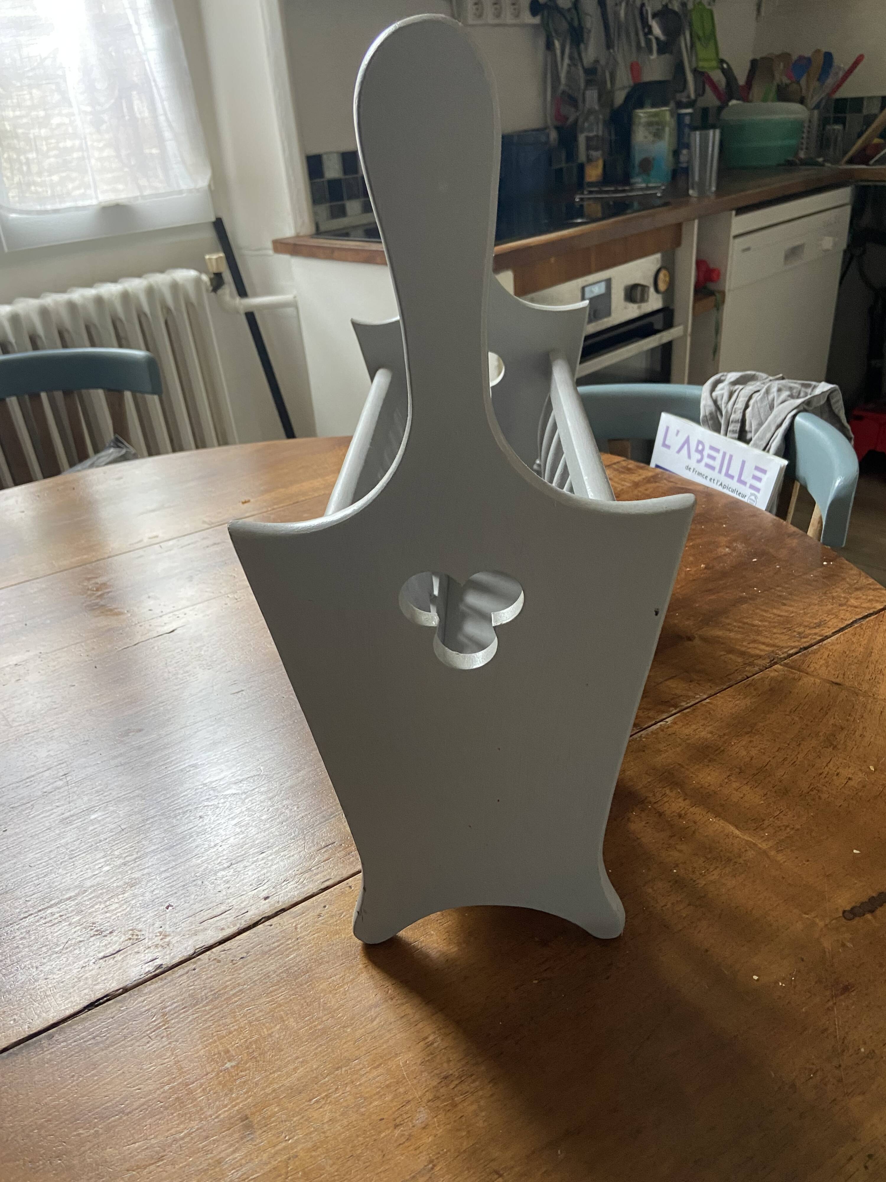 Antique vintage magazine rack