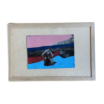 Bold pastels on old photo - Hasting 1928