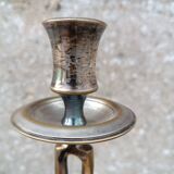 Pair of brass candelabra