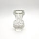 Brutalist Vase Ingrid Glashütte 3085 Transparent Glass 70s