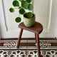 Tabouret tripode vintage en bois