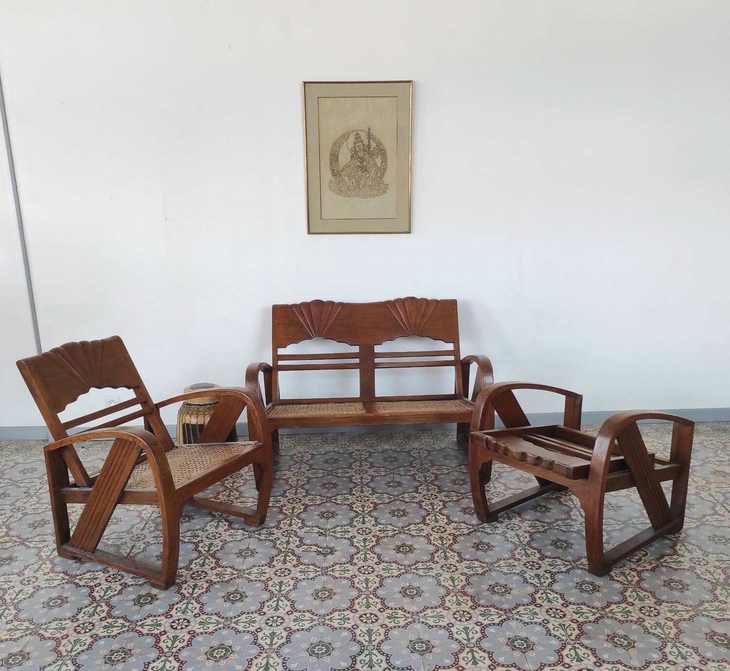 Burmese teak garden furniture