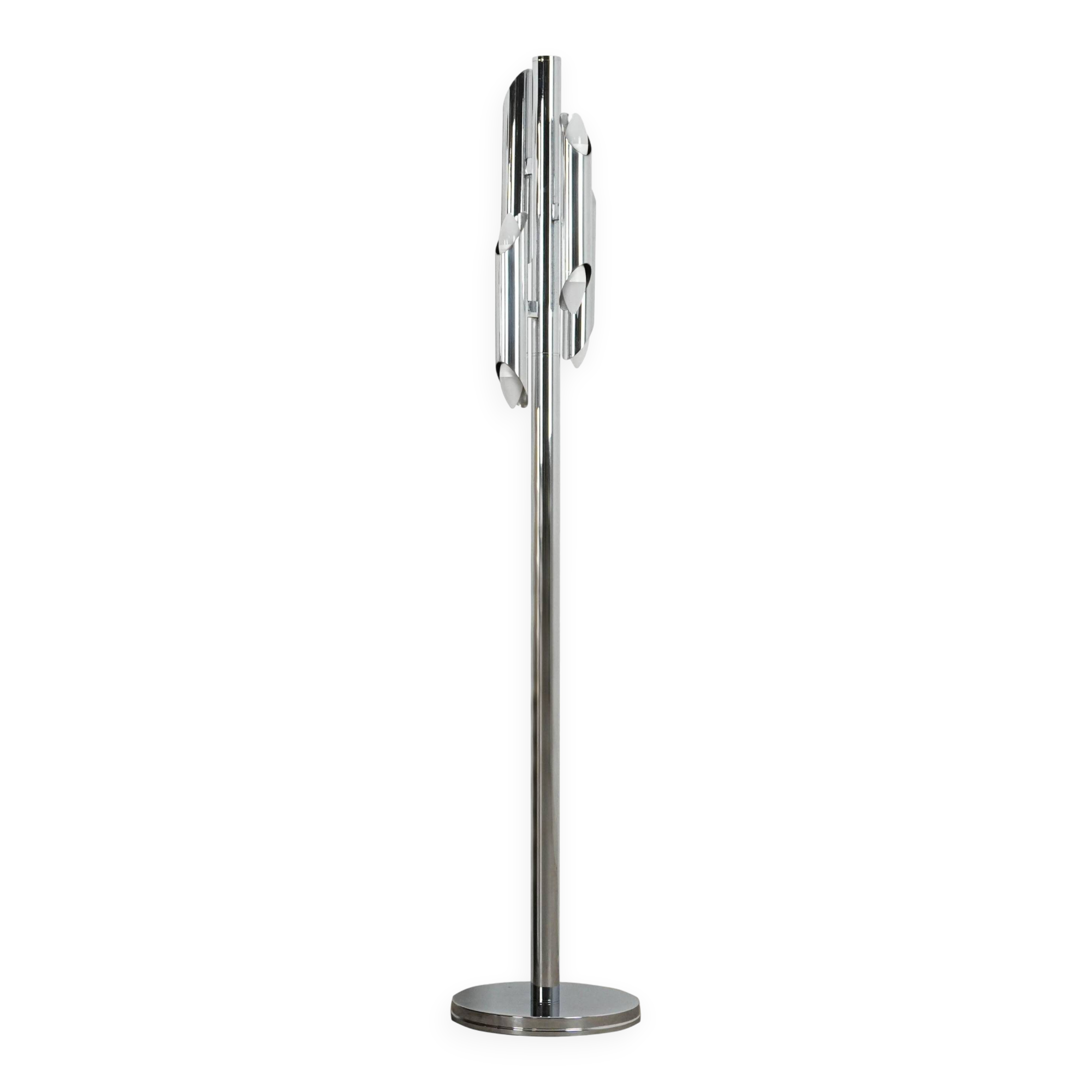 Metal floor lamp, Space Age, manufactured in Italy