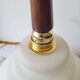 Suspension en opaline et teck