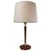 Teak and brass table lamp, mid-century, Sweden 1950s