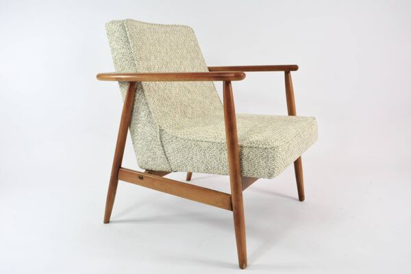 Fauteuil Z chiné beige et vert