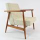 Z armchair mottled beige and green