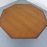 Danish Octagonal Teak Coffee Table, 1960s