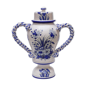 Covered pot in earthenware
