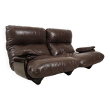 Ligne Roset Marsala - Canapé 2 places - Cuir marron