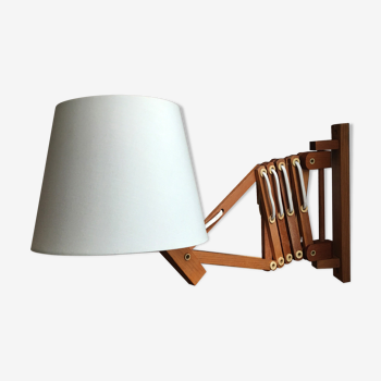 Accordion lamp, teak 60's