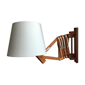 Accordion lamp, teak 60's