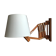 Accordion lamp, teak 60's