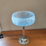 Art Deco lamp with floral decor