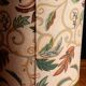 Cylindrical lampshade vintage autumn fabric