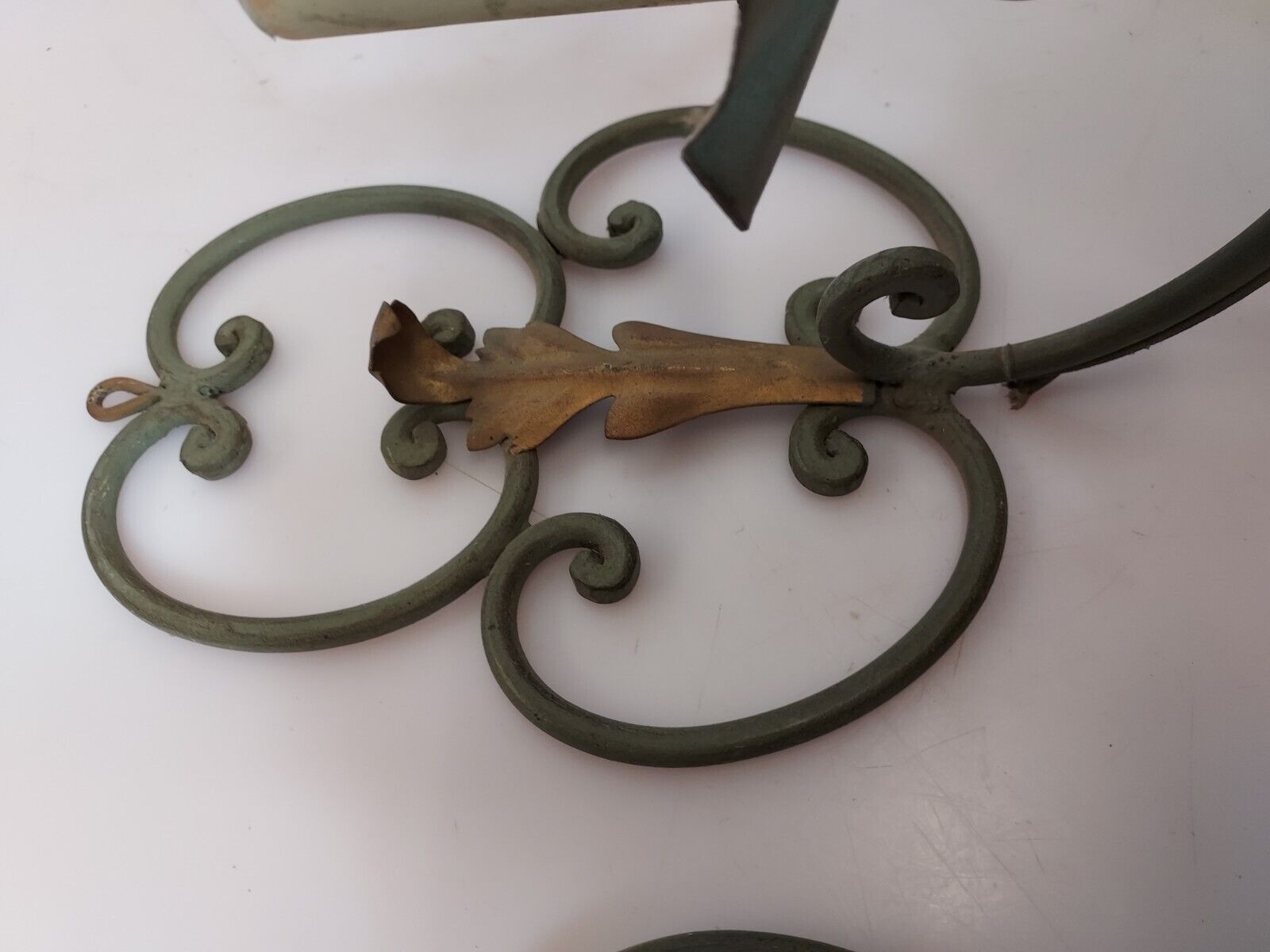 Pair of wrought iron sconces