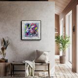 Abstract painting table