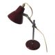 Vintage 1960 children's desk lamp, burgundy bedside table - 26 cm