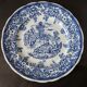 Set of 15 diner plates with English motifs Lunéville