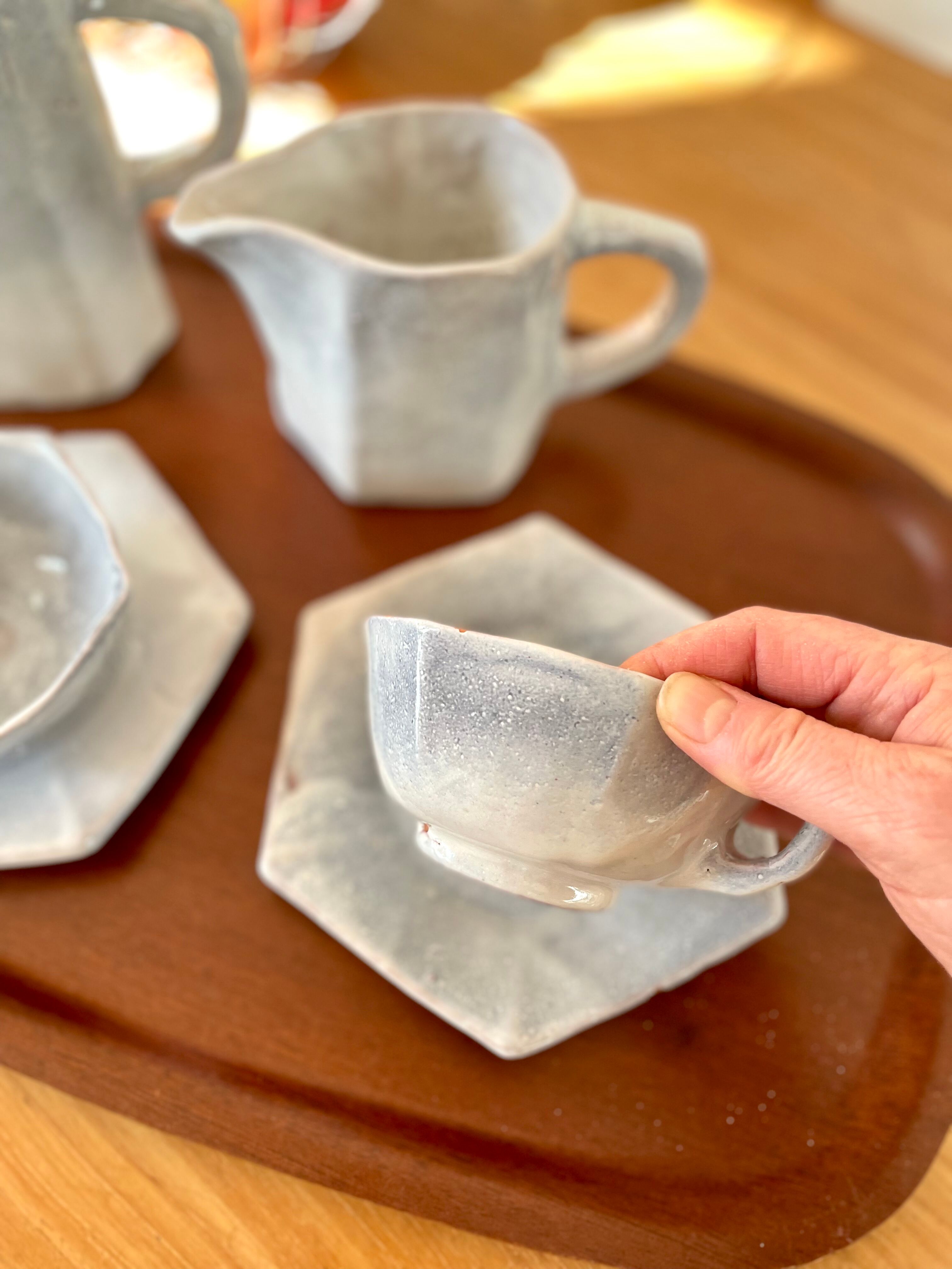 Vintage ceramic coffee service Idlas "felucca"