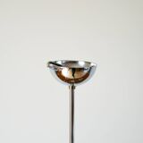 Five-branched chandelier, in chrome and smoked glass globes, Design, 1970