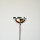 Five-branched chandelier, in chrome and smoked glass globes, Design, 1970