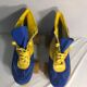 Ancienne paire de patins à roulettes bleu & jaune taille 41