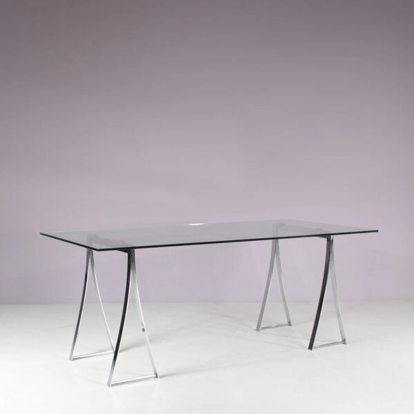 Table à manger sur tréteaux ''T07'' des années 1970 par Peter Ghyczy, Pays-Bas