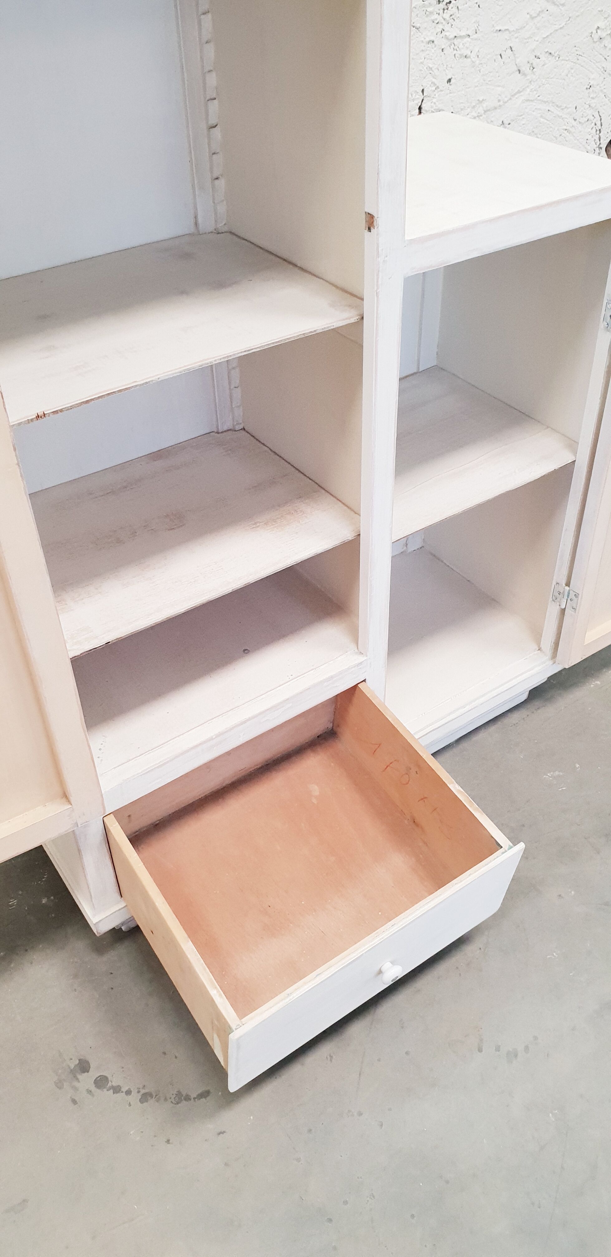 Vintage asymmetrical cabinet